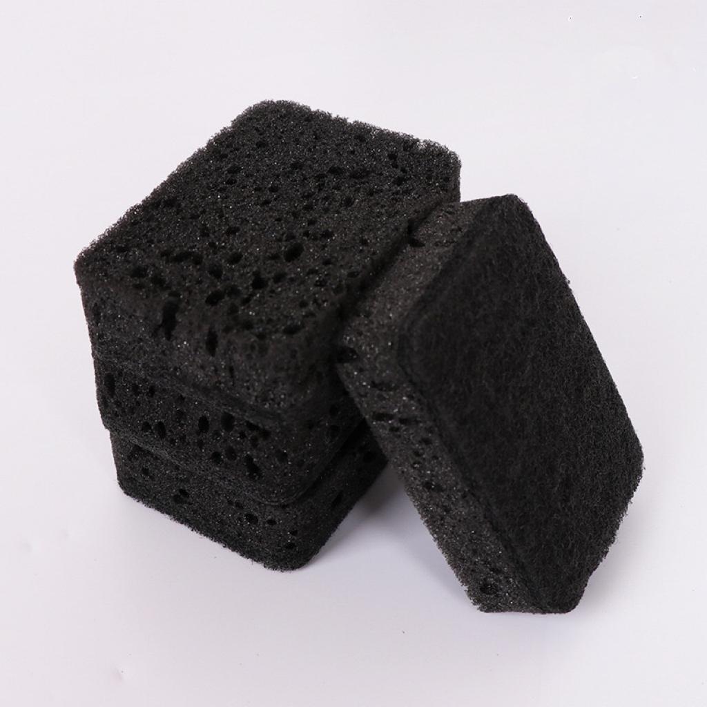 10/5pcs Durable Polyurethane Cleaning Sponges – Versatile Scrubbing Pads for Kitchen, Bathroom, Bedroom, Walls – Black Algae