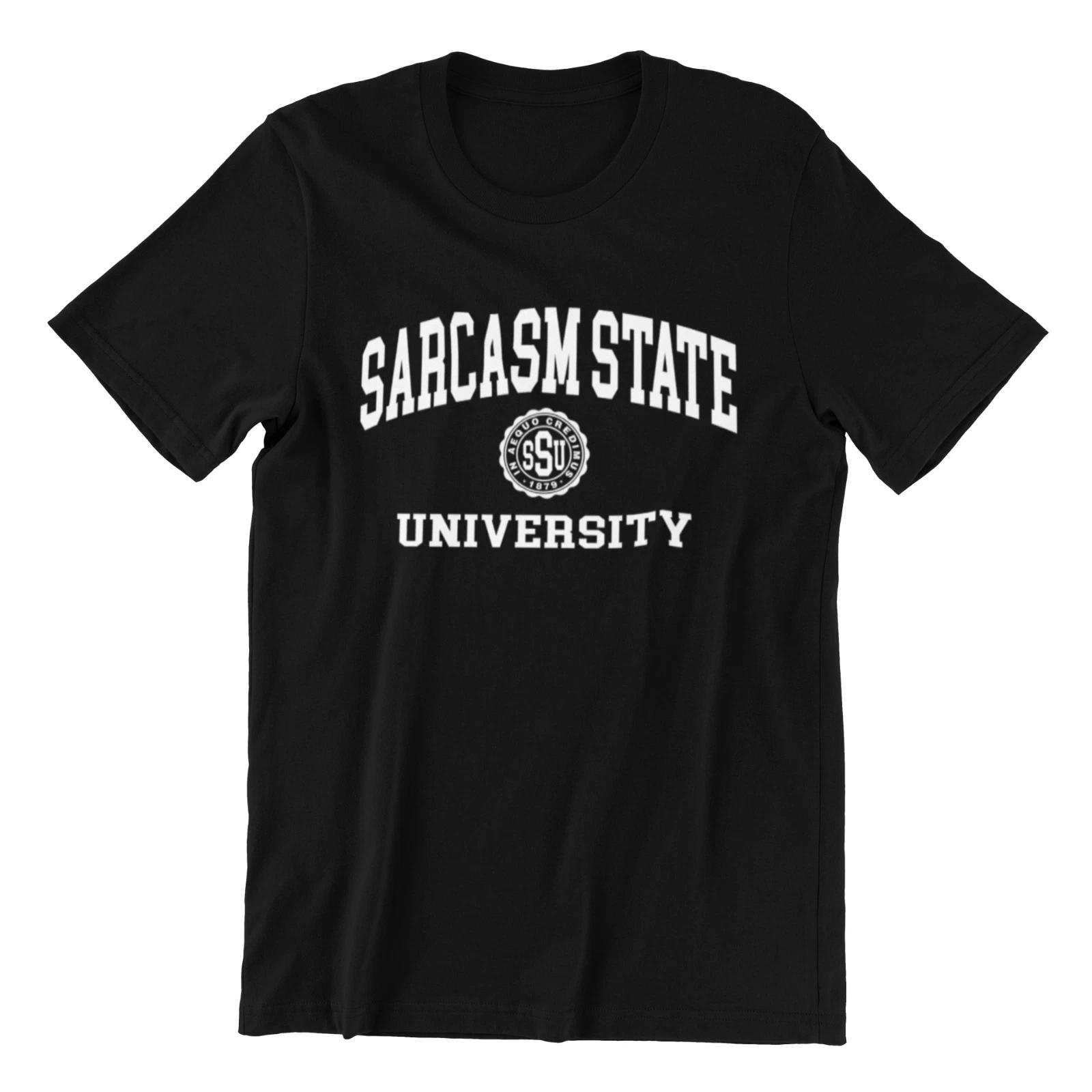 Vintage Retro T Shirt Sarcasm University College Graphic Tee For Men Women S