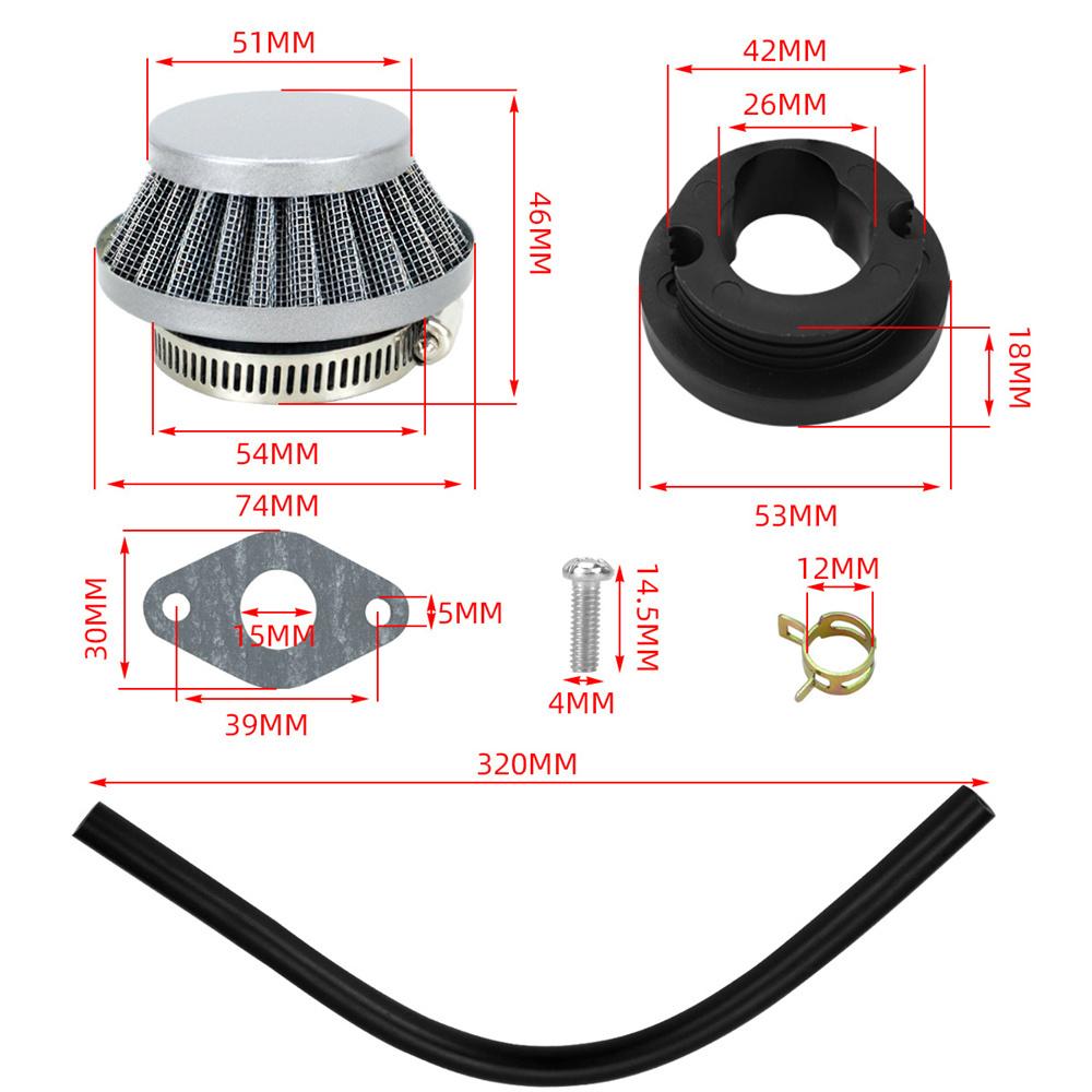 Carburetor Kit For 2 Stroke Mini Pocket DIRT Bike Scooter 43/47/49/50CC