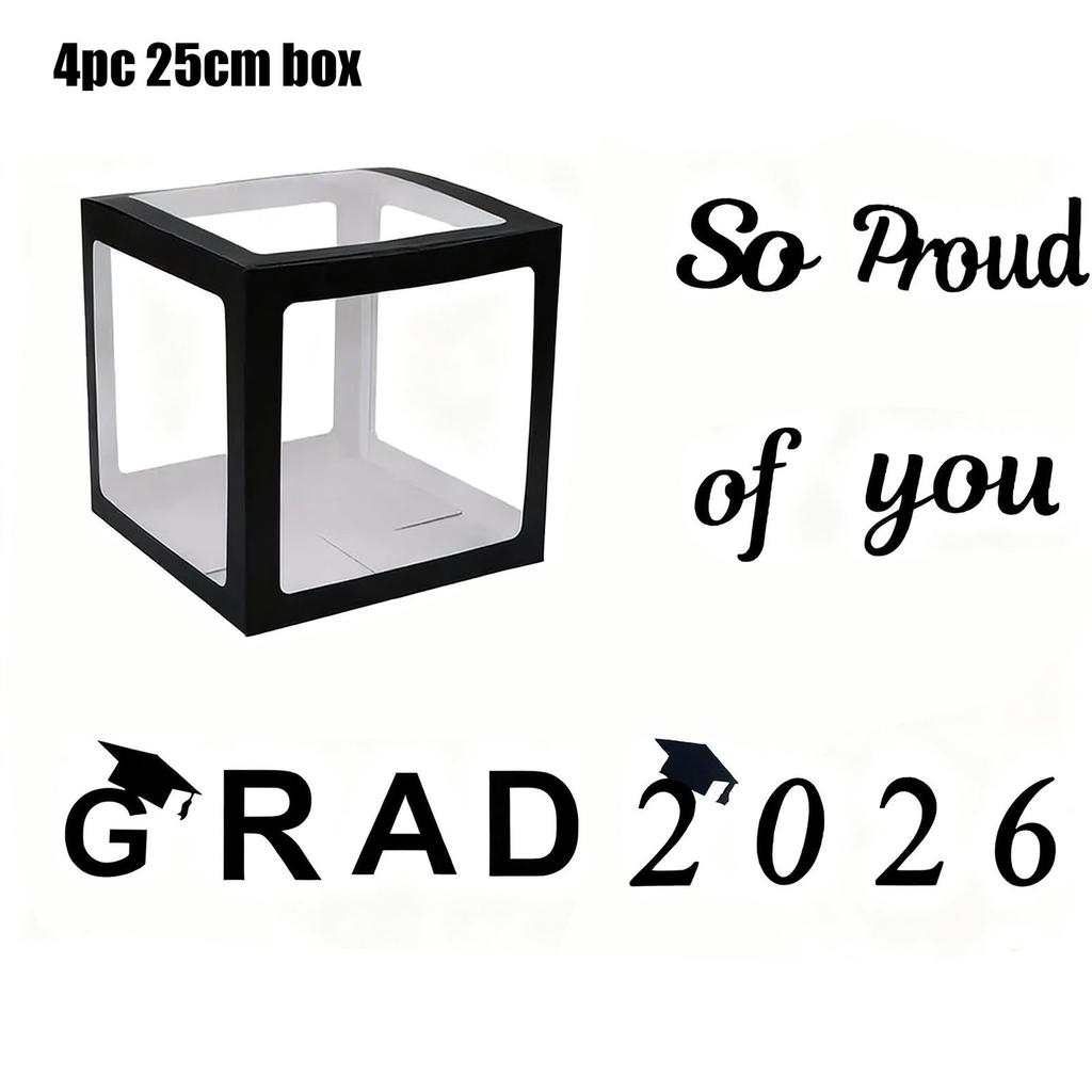 Box - Black Version - Venue Decoration - Surprise Box - Graduation Party Gift Box