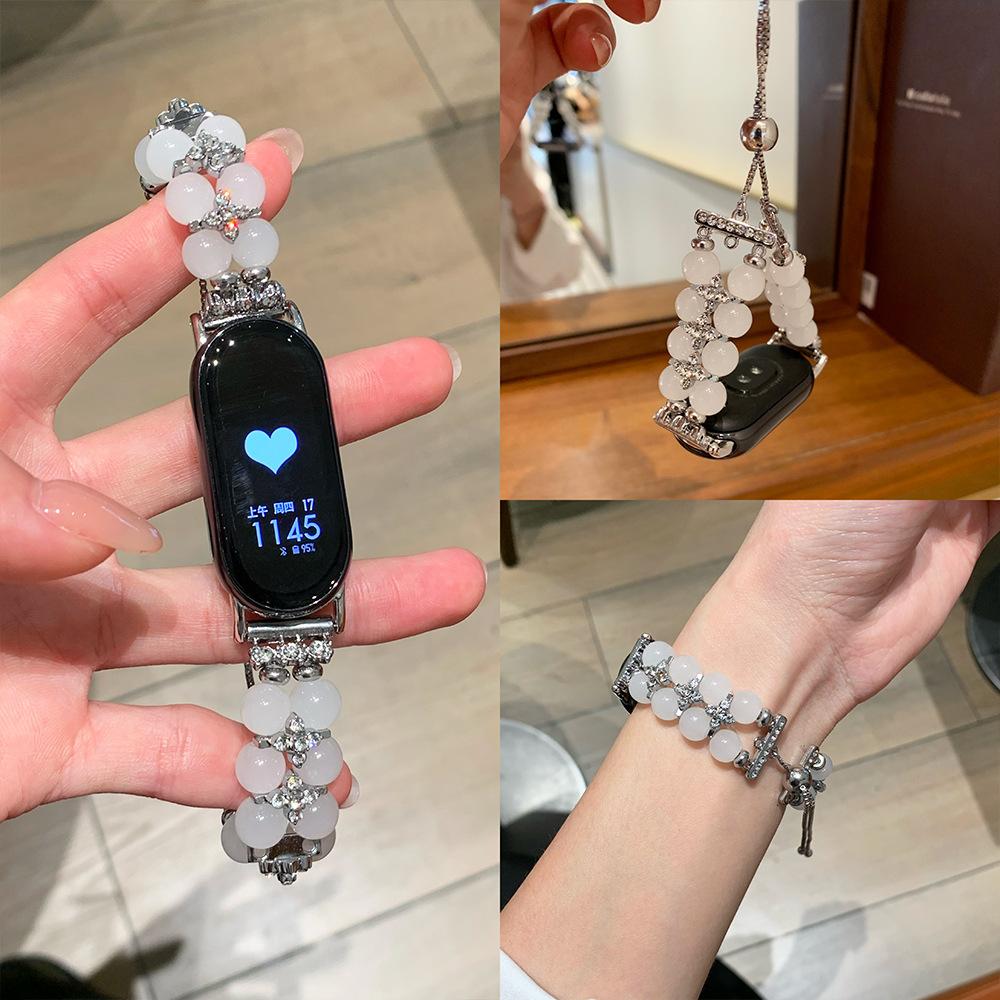 Excellent Summer Colored Bracelet Strap Suitable for Mi Smart Band 9/8/NFC Xiaomi 10 Bling Wristband for Women Watchband