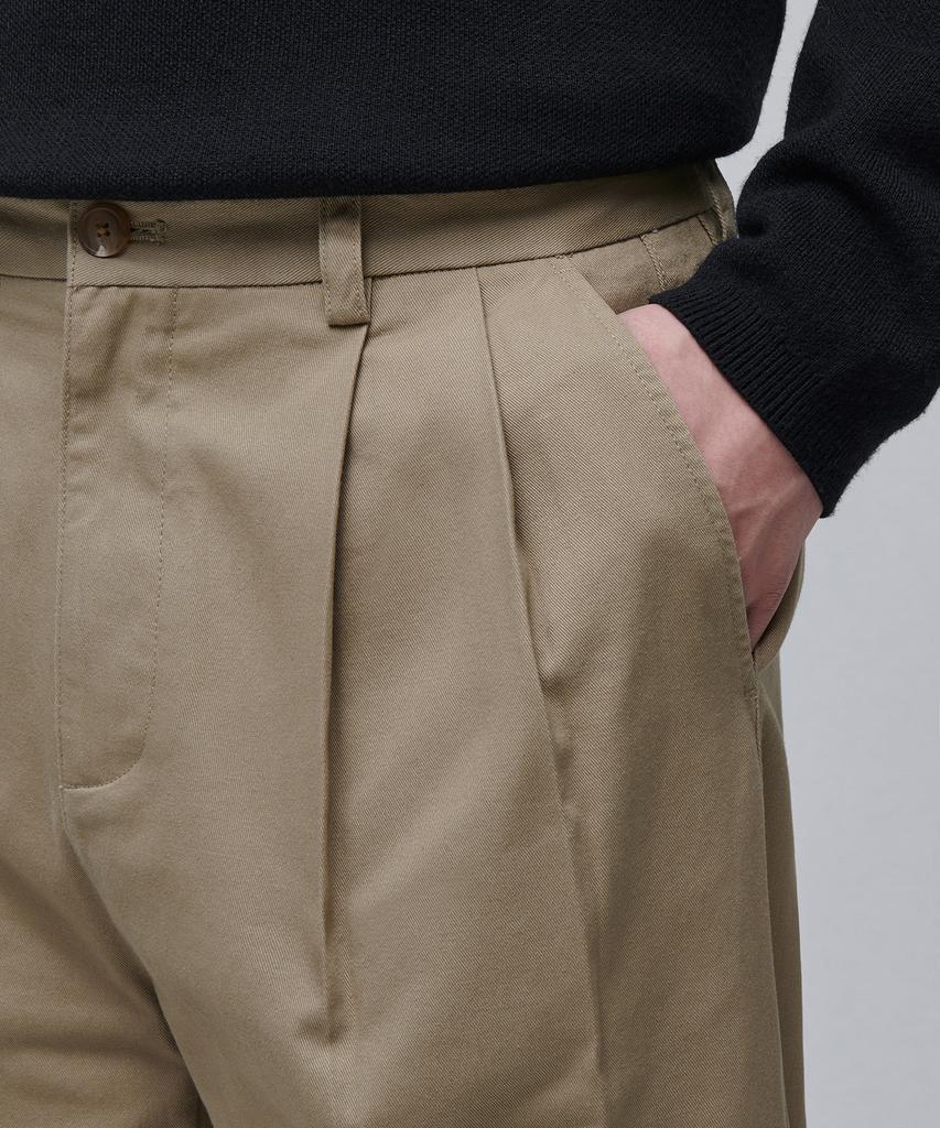 MUSINSA STANDARD Two-Tuck Wide Chino Pants [Beige]