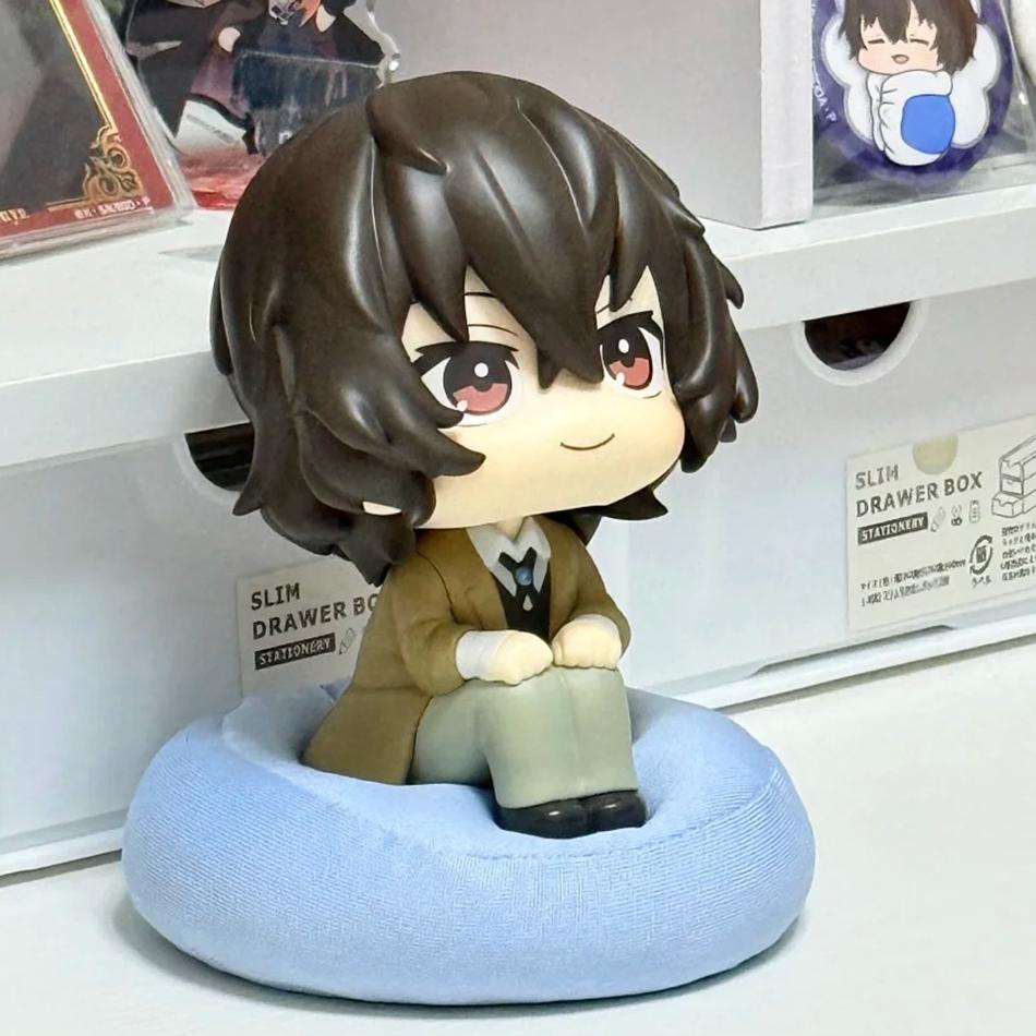 10cm Bungou Stray Dogs Anime Figure Look Up Nakajima Atsushi Action Figure Q Version Dazai Osamu Figurine PVC Collection Toy