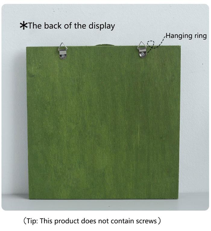 Creative Vintage Calendar 1Set Handmade Wooden Home Decoration Hanging Wall DIY Cute Animals Wooden Perpetual Wall Calendar