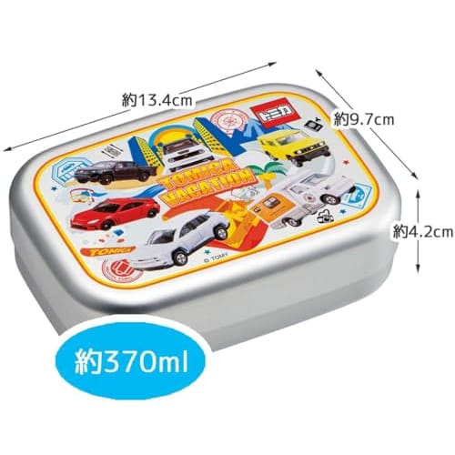Skater Bento Box 370ml Tomica 24 Aluminum Warm Storage Compatible for Children Made in Japan ALB5NV-A
