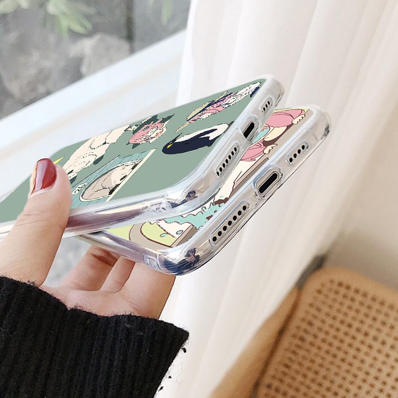 Lovely Cartoon Anime SPY×FAMILY Clear Phone Case For iPhone 14 12 13 Mini 11 Pro 8 7 6 6S Plus X XR XS Max SE 3 2022 2020 Cover