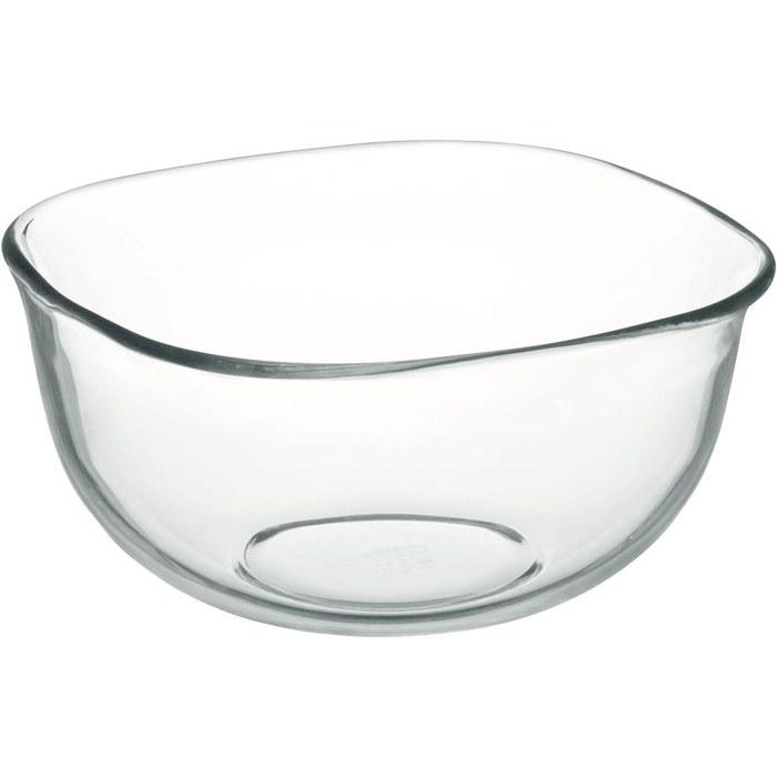 iwaki Heat-Resistant Glass Bowl, Square, 20x20cm, 2.2L, BC334, Clear