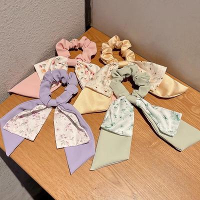 Small Fresh Commoner Bow Headband Hair Band Women's 2025 Pastoral Streamer Simple Hair Tie Headband Headdress