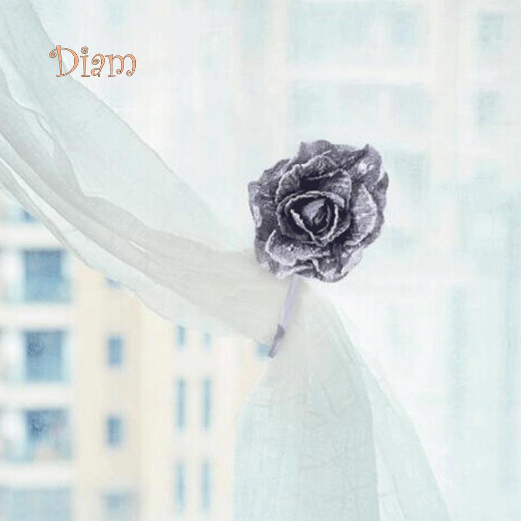 Lachepper Flower Shape Zasłona okienna Tieback Magnetyczna klamra Drape Holdback Home Decor