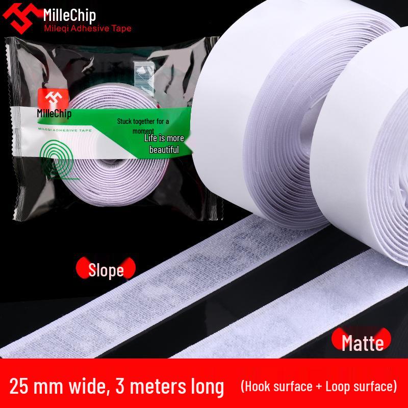 High-Temperature Resistant Eco-Friendly Double-Sided Velcro Hook & Loop Adhesive Sticker for Screens and Curtains
