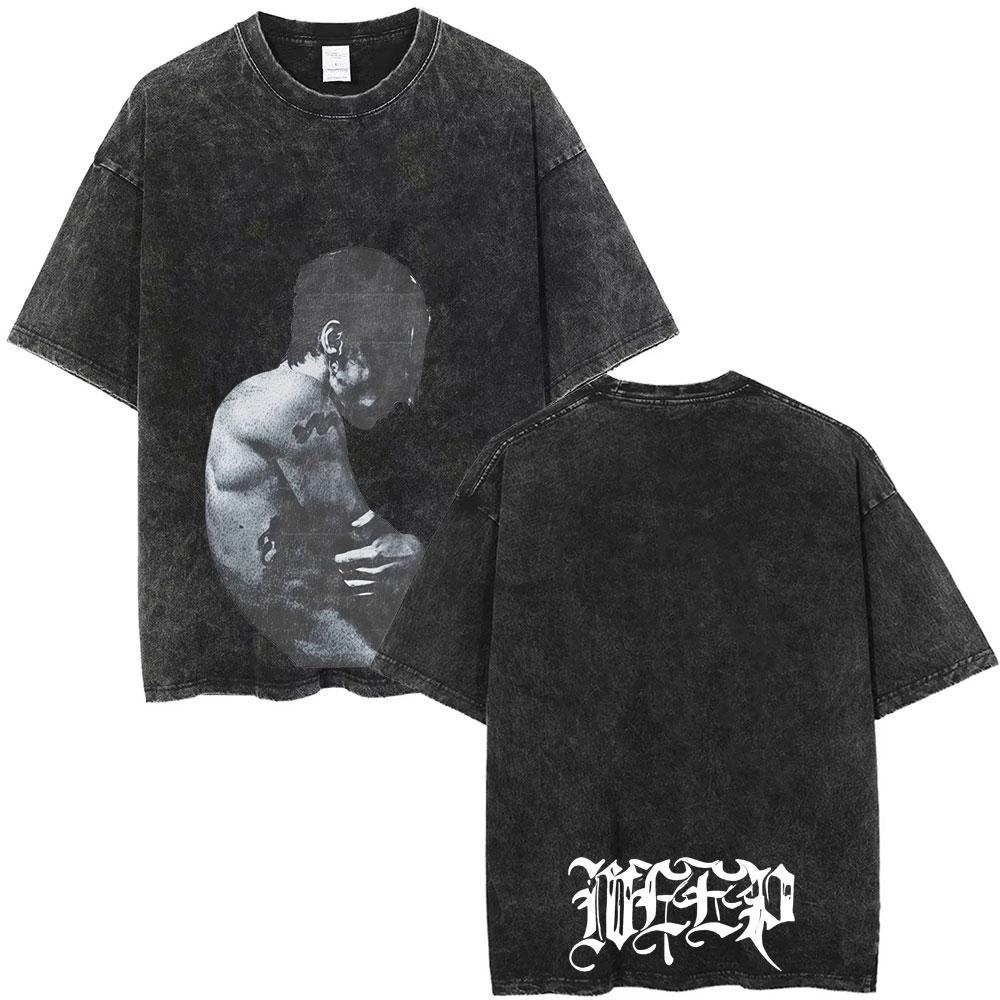 Gewaschenes Vintage Yungblud Lowlife Logo T-Shirt Herren Damen Mode Rock Retro Kurzarm T-Shirt Herren Freizeit Baumwoll T-Shirts