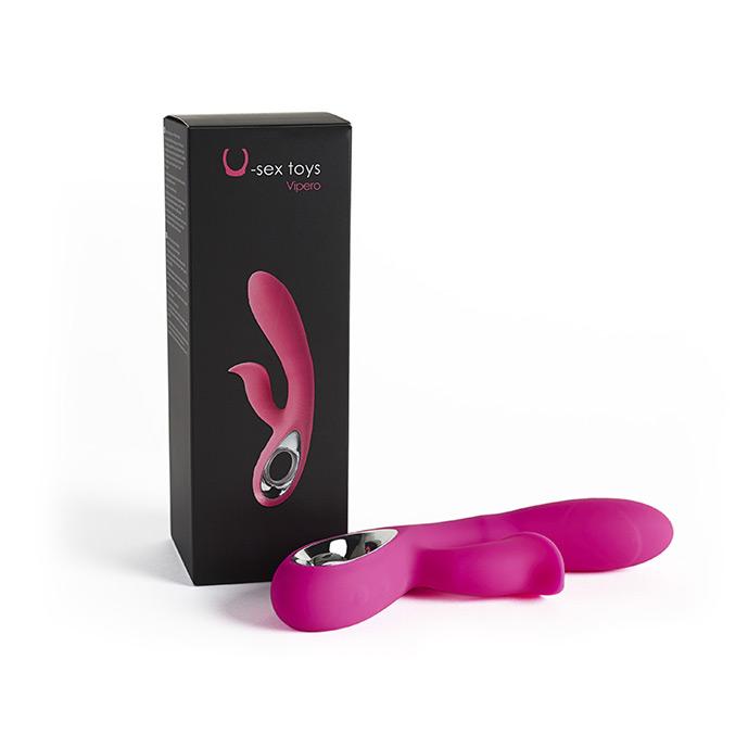 Viper vibrátor se stimulátorem klitorisu