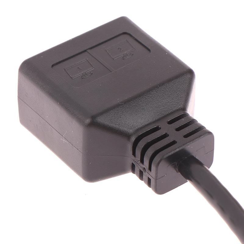 1Pc Ethernet Splitter Rj45 1 Male To 2 Female Lan Ethernet Cable Splitter Cable Ethernet Socket Connector Extension Cable