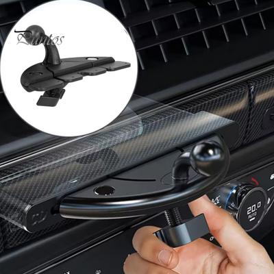 C.D Slot Car Phone Mount 360 Degrees Rotating Clip Holder with Anti-Slip Pad Universal Smartphone Holder for Samsung/MP3