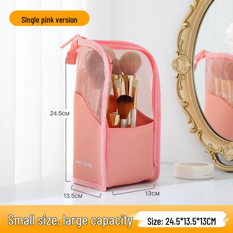 Nordic Cosmetic Tool Bag: Women's Portable Makeup Brush & Lipstick Pouch