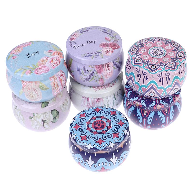 Empty Tinplate Box Tins Cans Jars Containers Wicks Sticker Centering Aroma DIY Candle Making Supplies