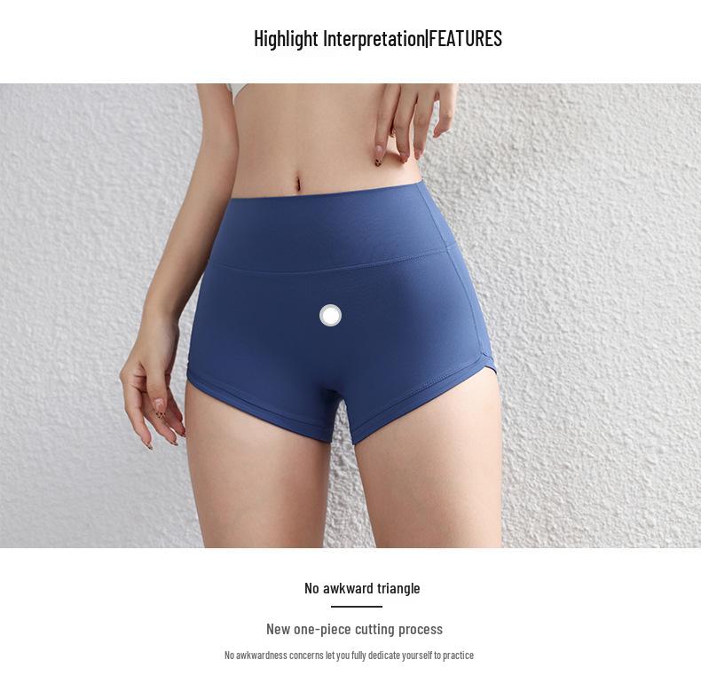 ALOSCO Women's Quick-Dry Yoga Shorts - Slimming Tight Fit, Bare Feel Peach Hip Lift