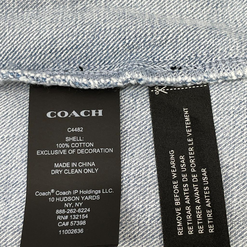 Coach Indigo Denim Tulip Trench Coat Coat 0 IndigoUsed