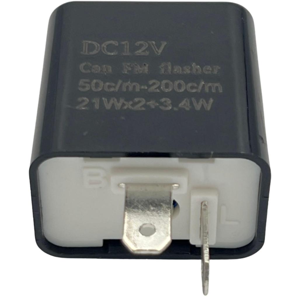 GRmkt Turn Signal Relay, Hifra Prevention, Motorcycle, DC , LED, 2 Pins, Flashing, Speed Adjustment, Conversion, Universal Signal Harness Set