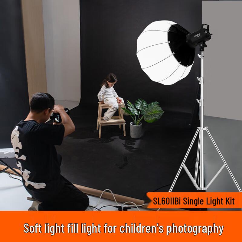 Godox SL60IIBi Bi-color LED Video Light Kit with Lantern Softbox