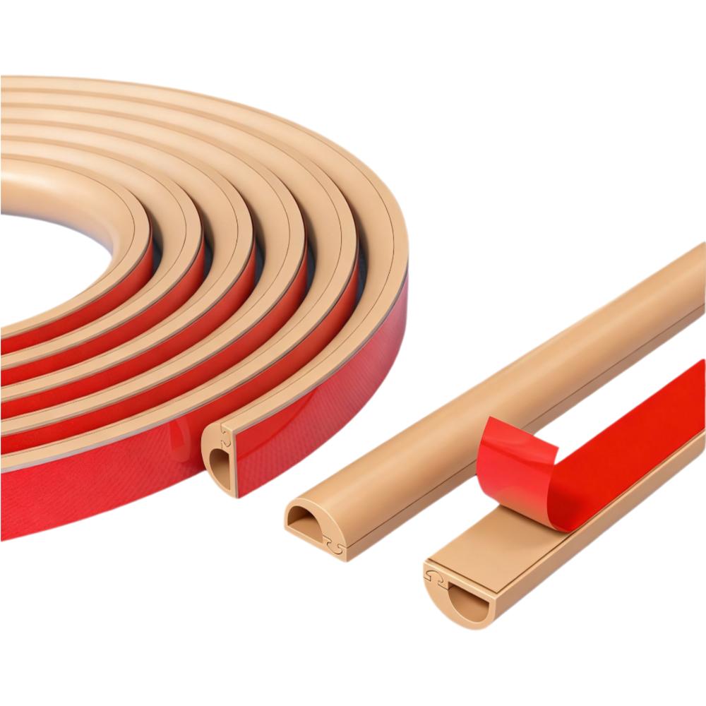 Professioneller selbstklebender Kabelschacht Wandmontage-Kabelkanal Kabelabdeckung PVC Flexibler Kabelverstecker Home Office