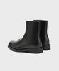 Firenze Atelier [Second.A] Minimal Square Toe Zip-Up Boots 2Ndf4300Gb [Black]