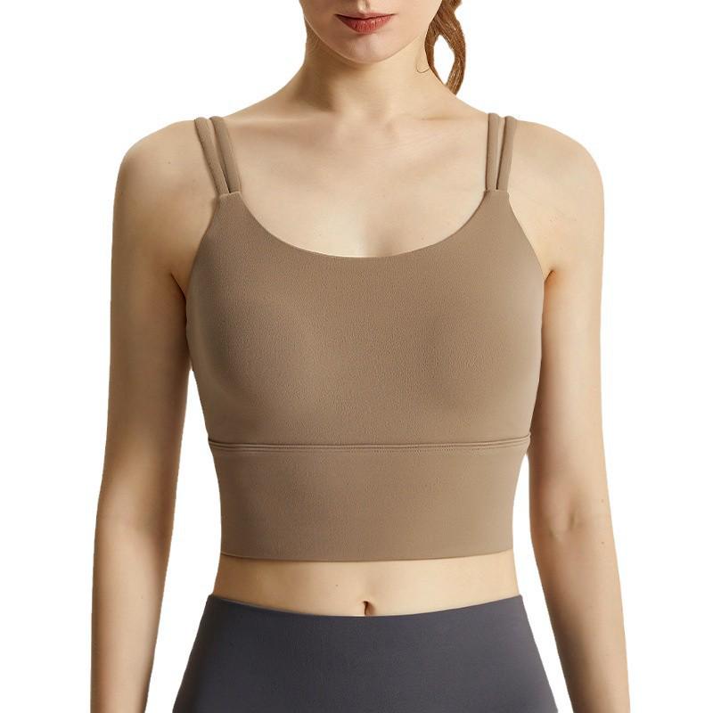 Women's Shockproof Anti-Sag Sports Bra - High-Intensity Running & Yoga Vest with Fixed Cup