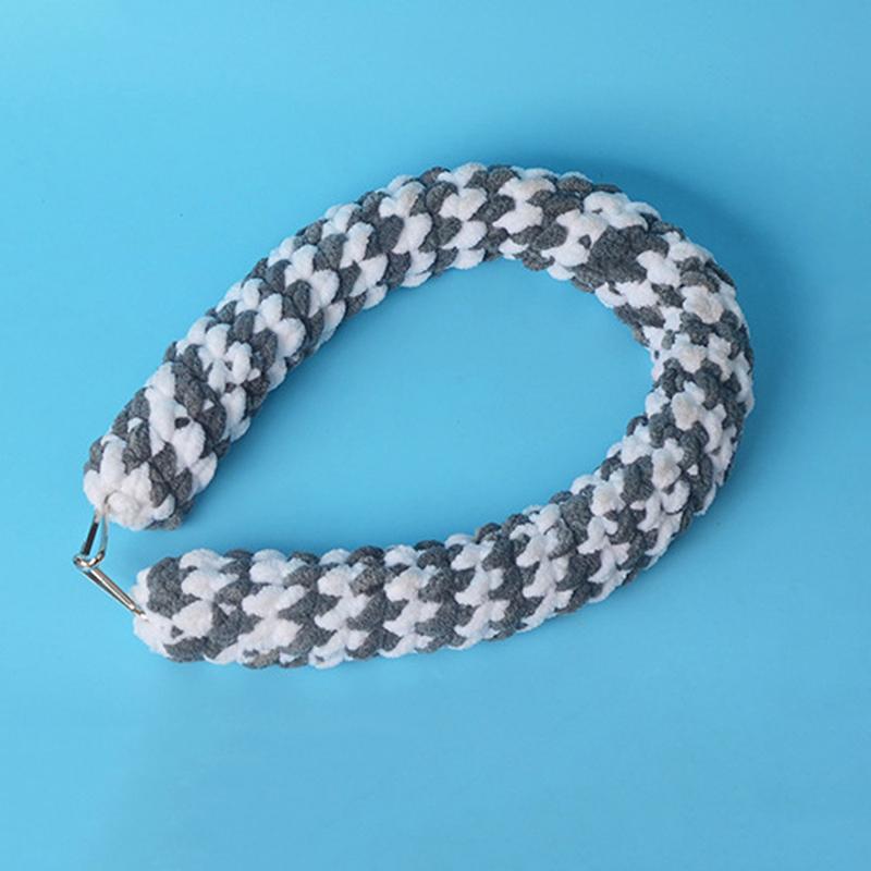 

60cm Parrot Climbing Rope Hamster Swing Toy Guinea Pig Hanging Braided Bird Chew Rope Sugar Glider Cockatiel Pet Stand Training темно серый