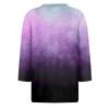 Women's Fashion Casual Round Neck 3/4 Sleeve Loose  Printed T,Shirt Ladies Top
