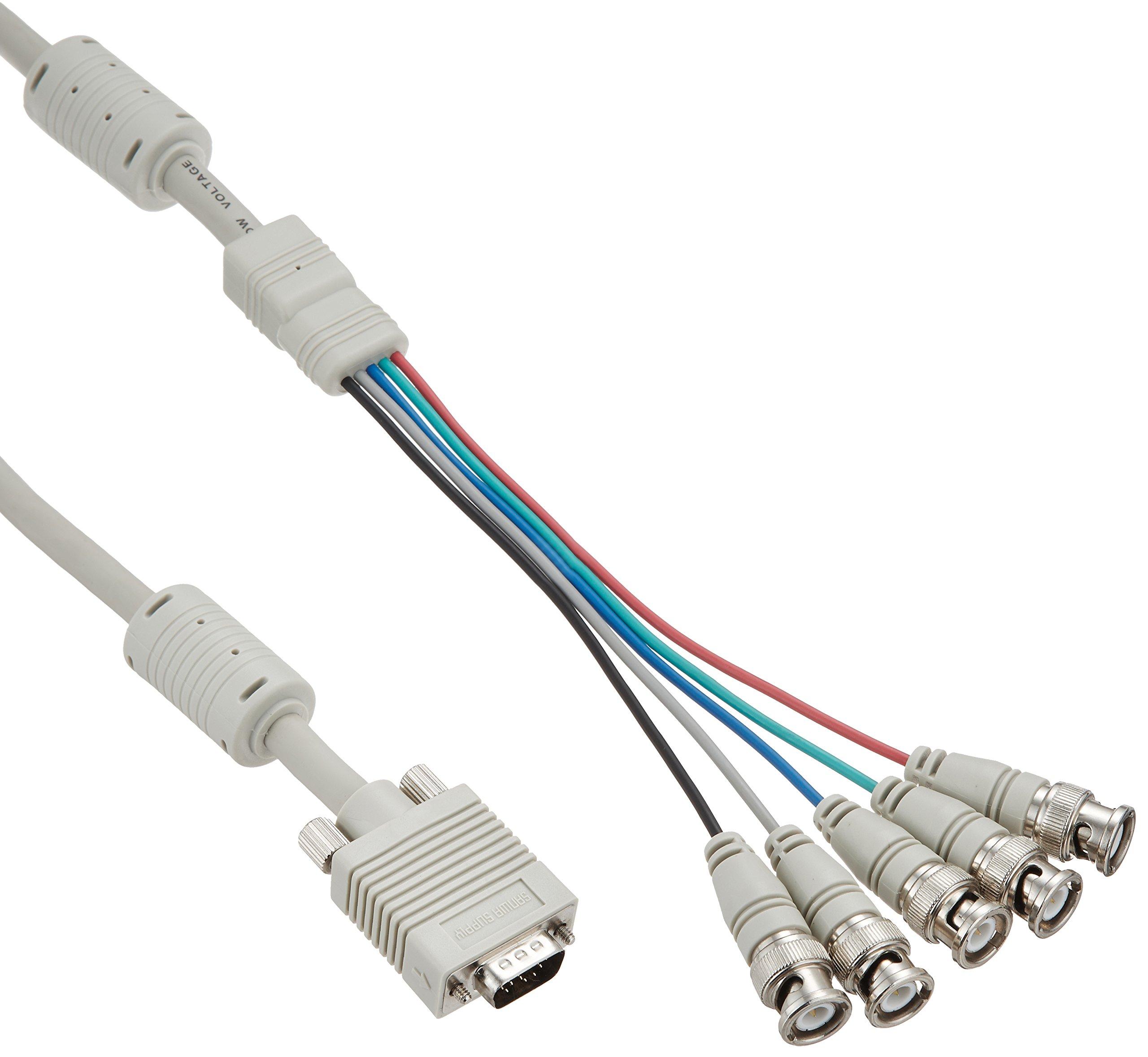 

Sanwa Supply Analog RGB Cable HD15 2M KB-5BNC2K Male-BNC5