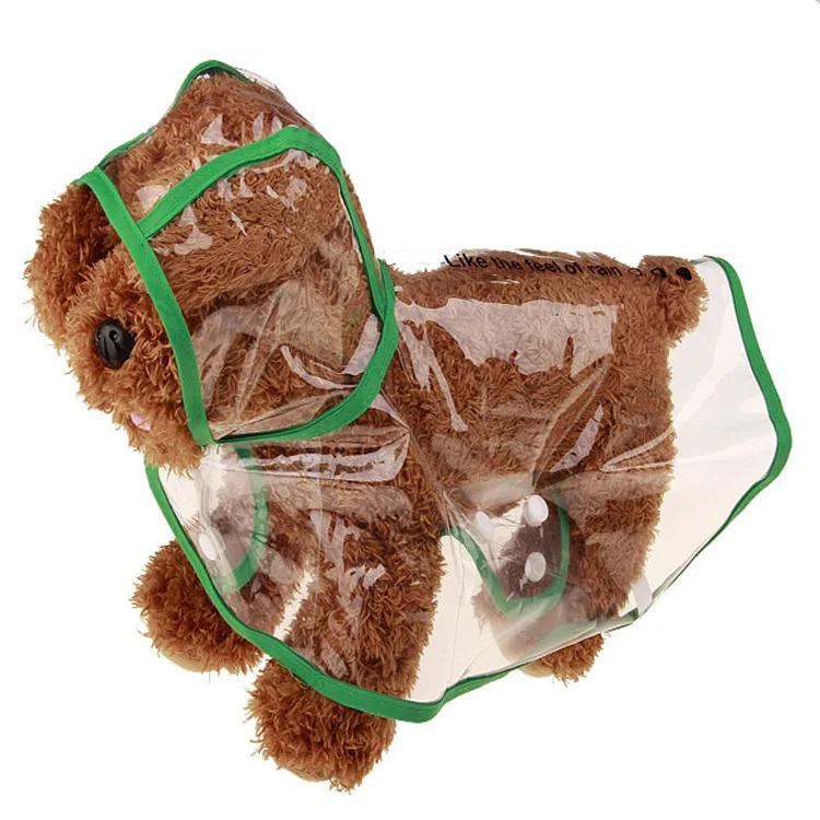 XS-8XL Pet Supplies Dog Raincoat Waterproof Transparent Plastic Fashion Poncho Personalized Color Edge Costumes for Large Dogs