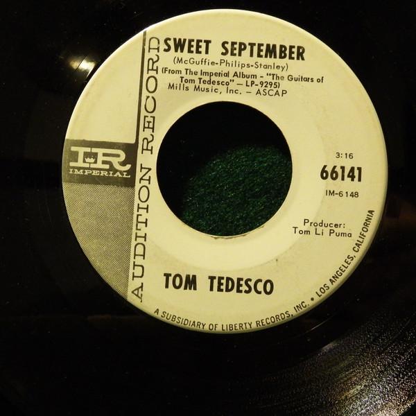 

7inch Record TOMMY TEDESCO - Sweet September 66141 Imperial 1965 US Jazz Used