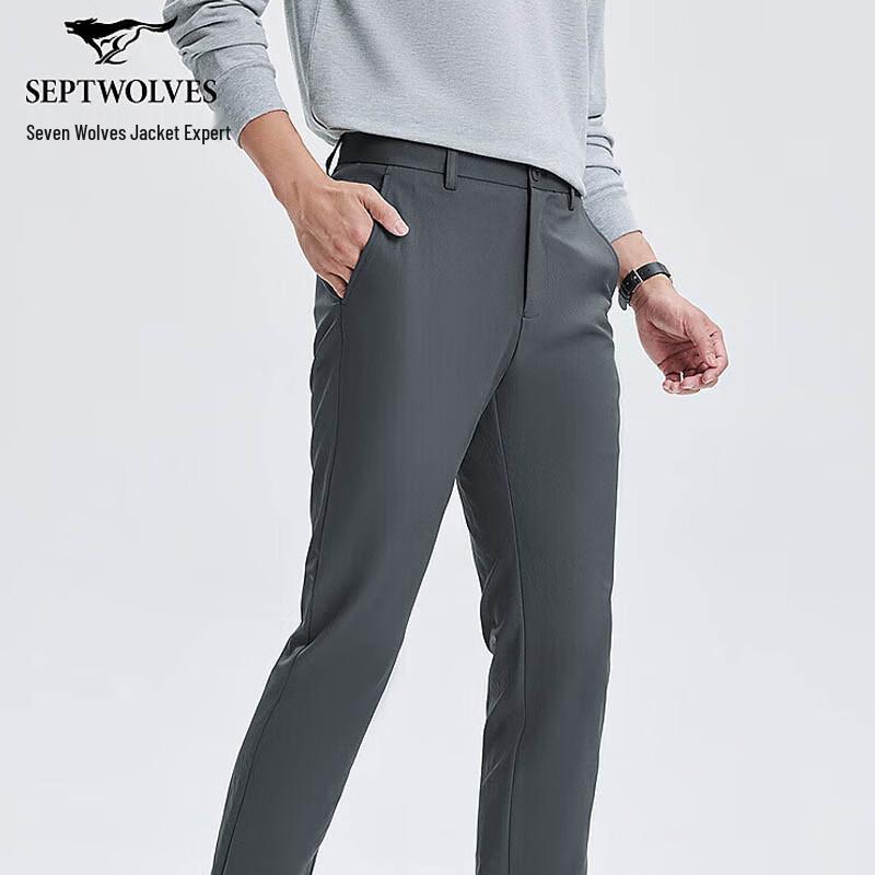

SEPTWOLVES Men s Straight-Leg Anti-Wrinkle Casual Pants 29
