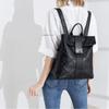Genuine Leather Women Backpacks Diamond Quilted Daypack Fashion Lock Travelling Commuting Outdoor Backpack Soft Cowhide Backpacks