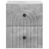 Wall Mounted Nightstand Concrete Grey 33 x 34.5 x 40 cm