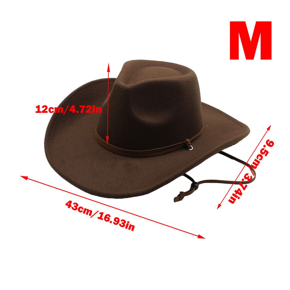 Western Cowboy Hat Classic Western Cowgirl Hat Comfortable Cowboy Hat Plain Sun Hat Western Accessory For Men Women Costume