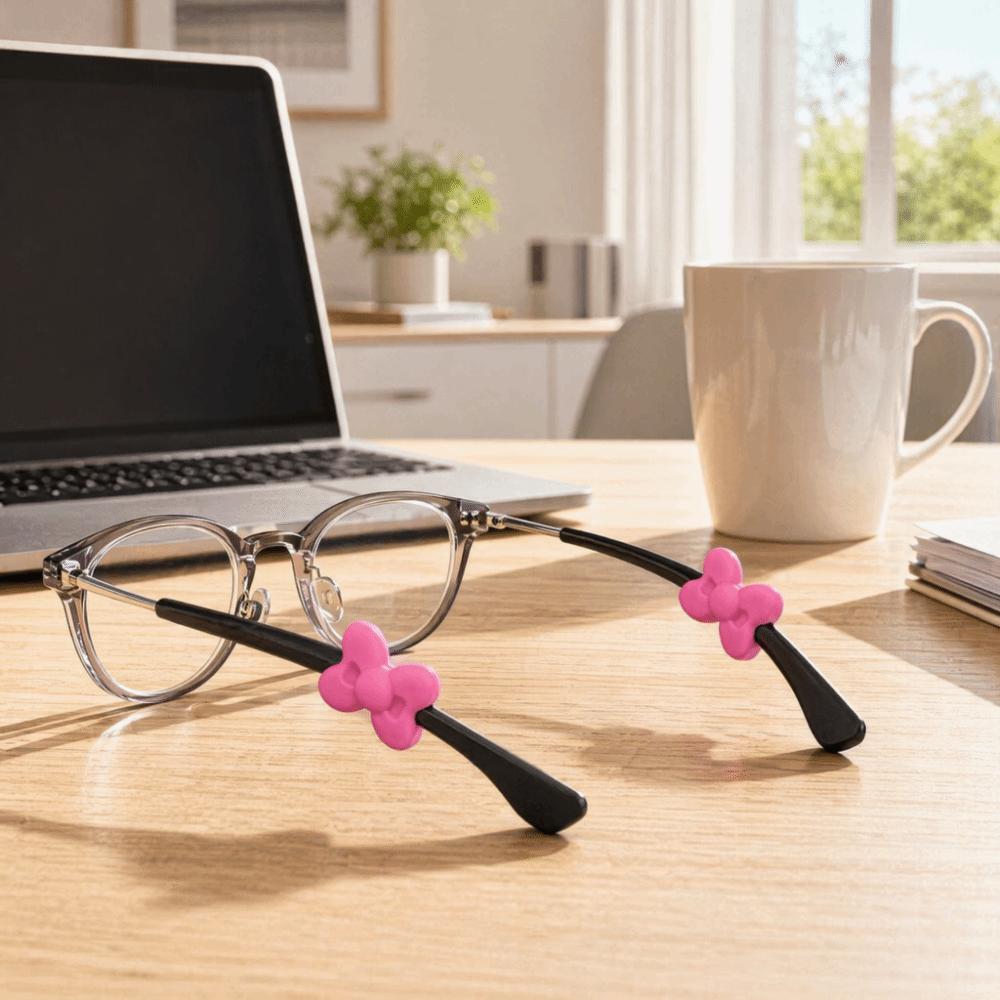 2Pcs Anti-slip Eyeglass Frame Decor Soft Silicone Eyeglass Ear Hooks Glasses Ear Grips  Daily Wear