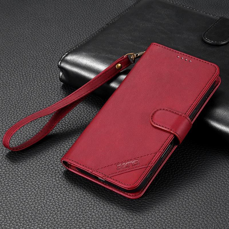 

EUCAGR Luxury PU Leather Flip Wallet Phone Case For Honor Play 60 Plus Magnetic RFID Blocking Wallet Cover For Honor Play 60Plus Honor Play 60 Plus червоний