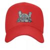 New Solid Color Men's and Women's Baseball Caps Printed Bulldog Outdoor Fashion Trend Cap