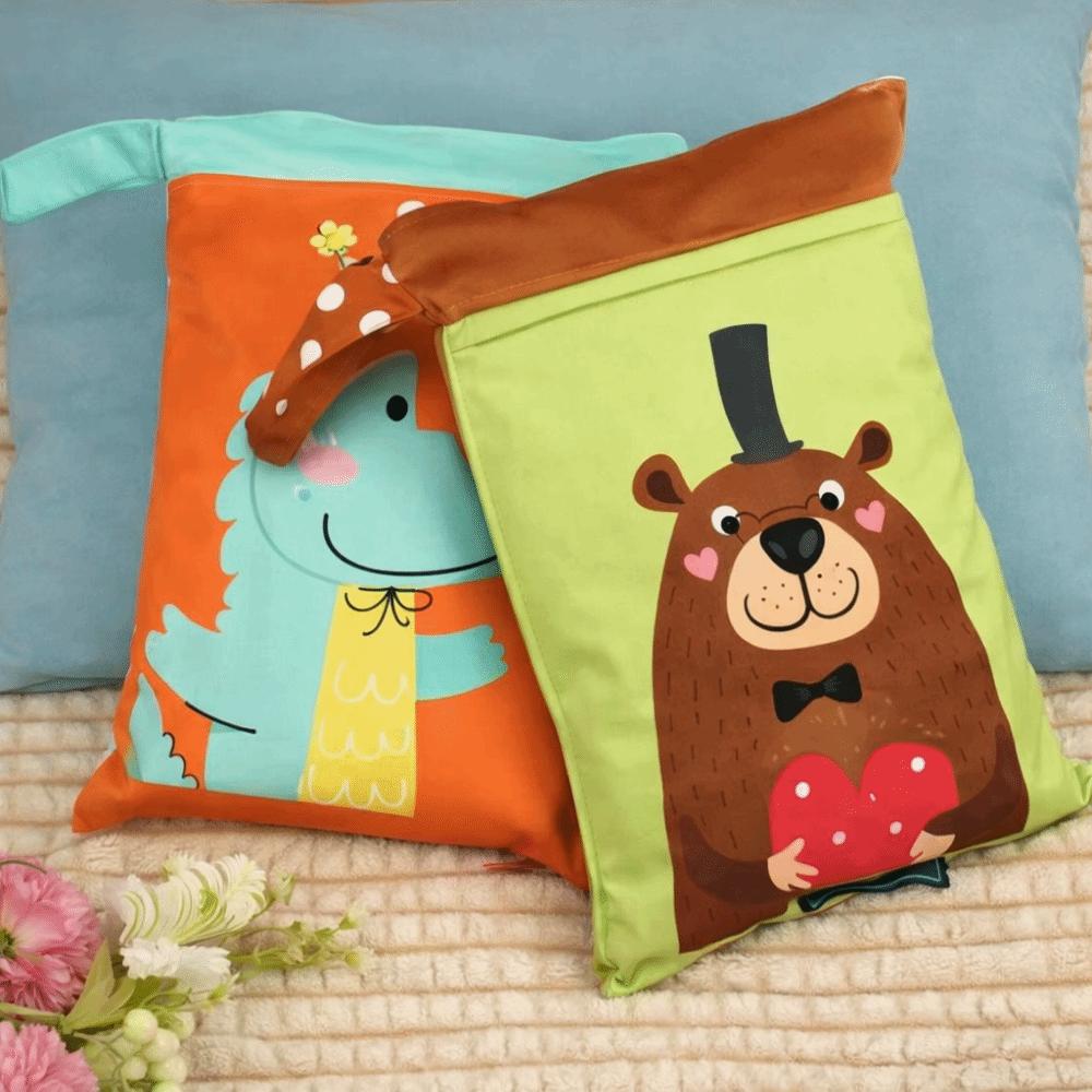Waterproof Wet Storage Bag Cartoon Beach Bag Stroller Bags Wet Dry Bag Travel