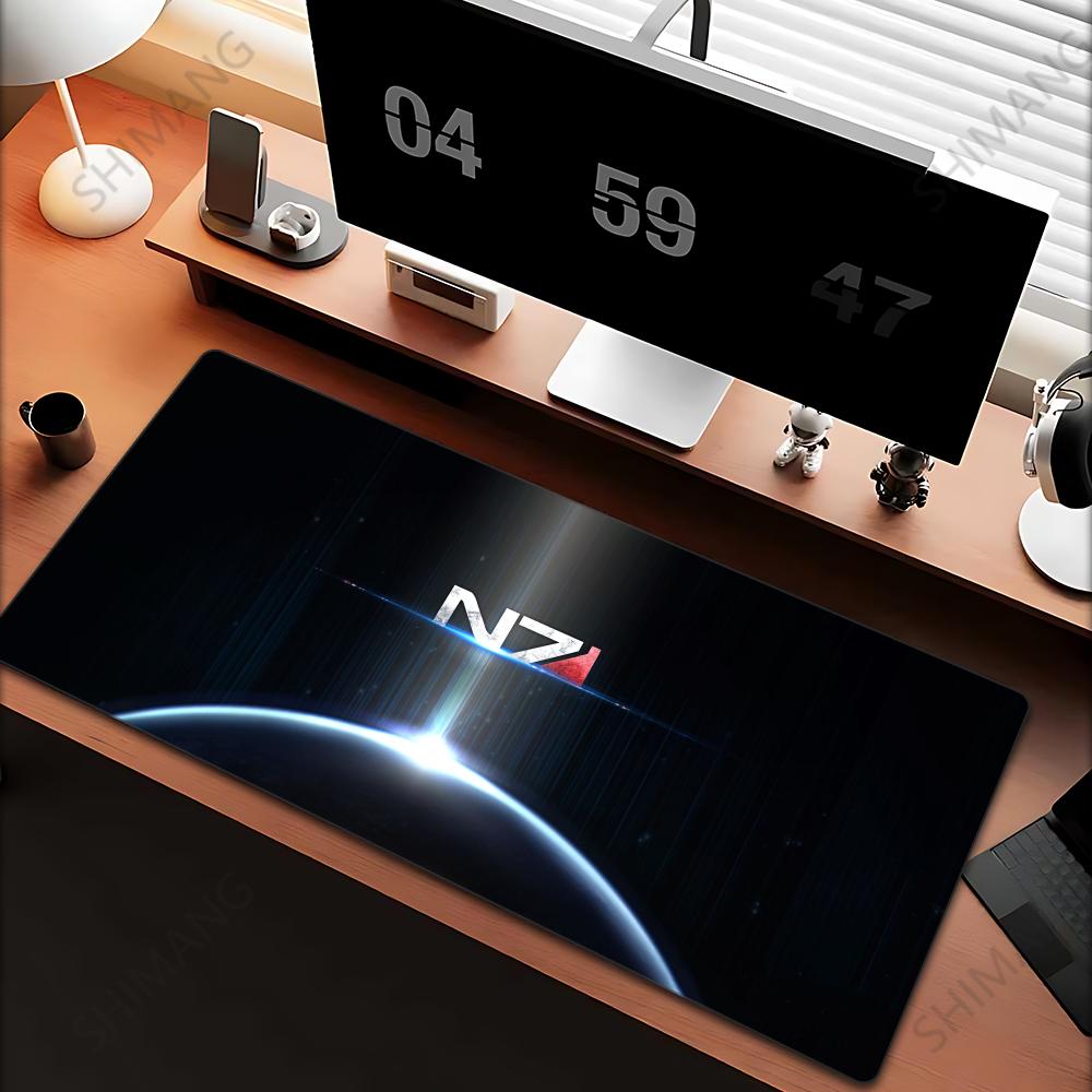 Mass Effect N Podkładka pod mysz Duże Akcesoria do gier Mata na mysz Mata na klawiaturę Podkładka na biurko dla gracza PC Podkładka pod mysz komputerową XXL Podkładka pod mysz do laptopa