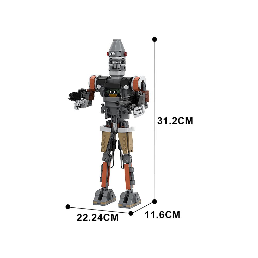 MOC IG-12 Robot Building Block Movie Robot Design Creative Building Block Robot Model Brick Educational Toys Kid Birthday Gifts