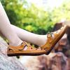 Men Breathable Sandals Outdoor Beach Slippers Leather Non-Slip Walking Shoe Summer Casual Male Loafers Summer Luxury Sandals
