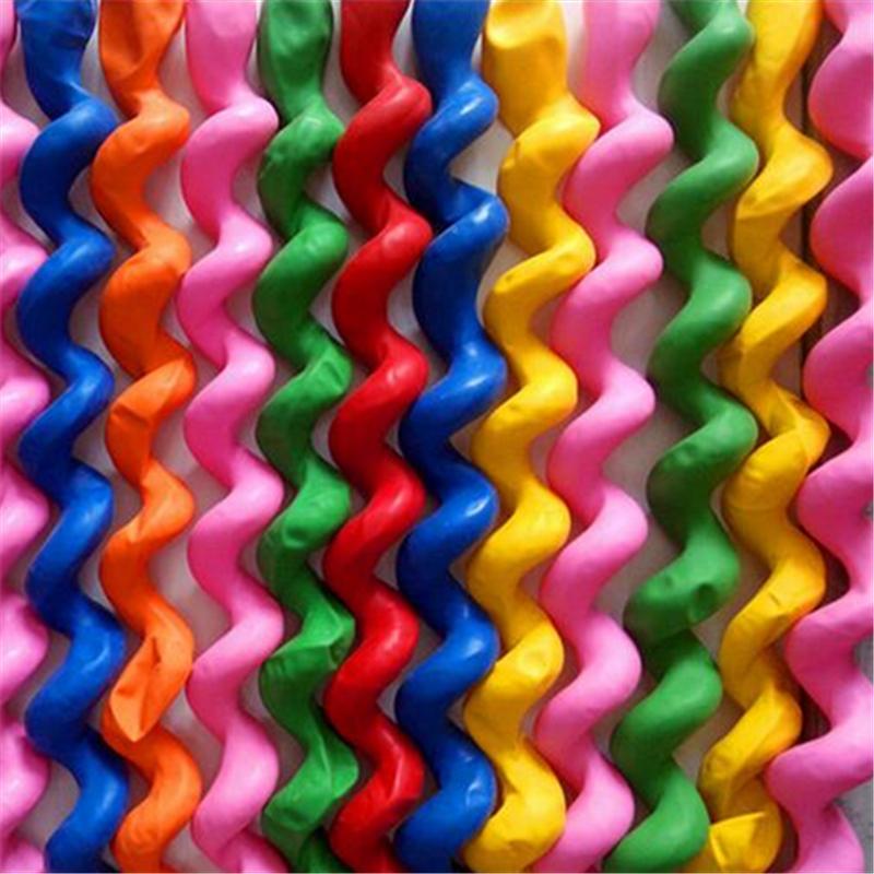 Twist Decoration Screw Party Supplies Magic Balloon Long Spiral Balloon 10pcs  Jewelry Accessory