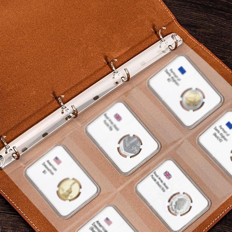 6/9 Hole Coin Collection Book Inner Page Pvc Loose-leaf Core Replacement Coin Badges Stamp Storage