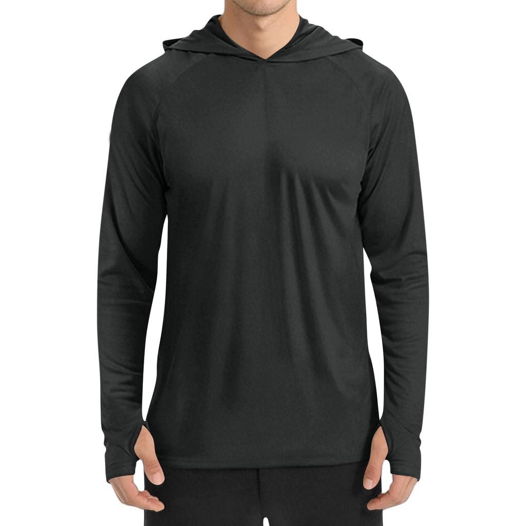 Men's Sun Shirt: Quick-Dry Long-Sleeve Hooded Sweatshirt / Quick-Dry Fishing Shirt