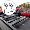 2 Pieces Roof Rack Shovels Mount Bracket, Axe Holder, Holder Rubber Grip Kit for