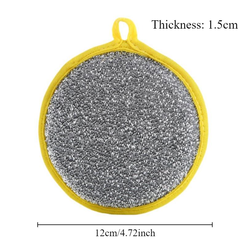 3pcs Double Sided Dish Sponge Reusable Non-Greasy Washable Sponge Dishwashing Sponge Pot Brush Kitchen Cleaning Tools