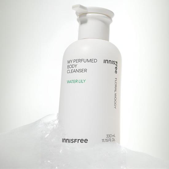 Innisfree My Perfumed Body Cleanser Fragrance Body Wash Green Tangerine  Water Lily  Cotton Flower 330ml