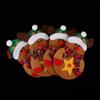 4 Pack Christmas Party Dinner Flatware Holder Santa Snowman Bags Decorations